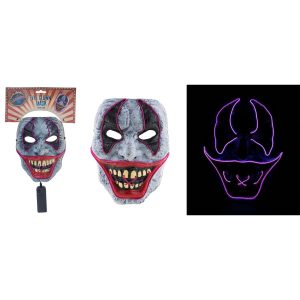 Light Up Evil Clown Mask