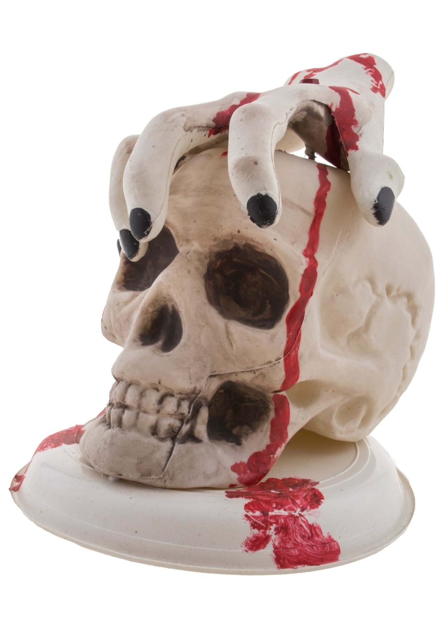 Light Up Skull and Bloody Hand Decoration