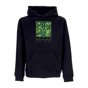 Lightweight Hooded Sweatshirt for Men Mediolanum Hoodie Black