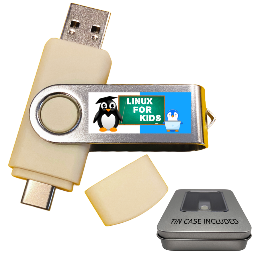 Linux for Kids - Children Student Education System for PC USB Stick (Zorin OS)