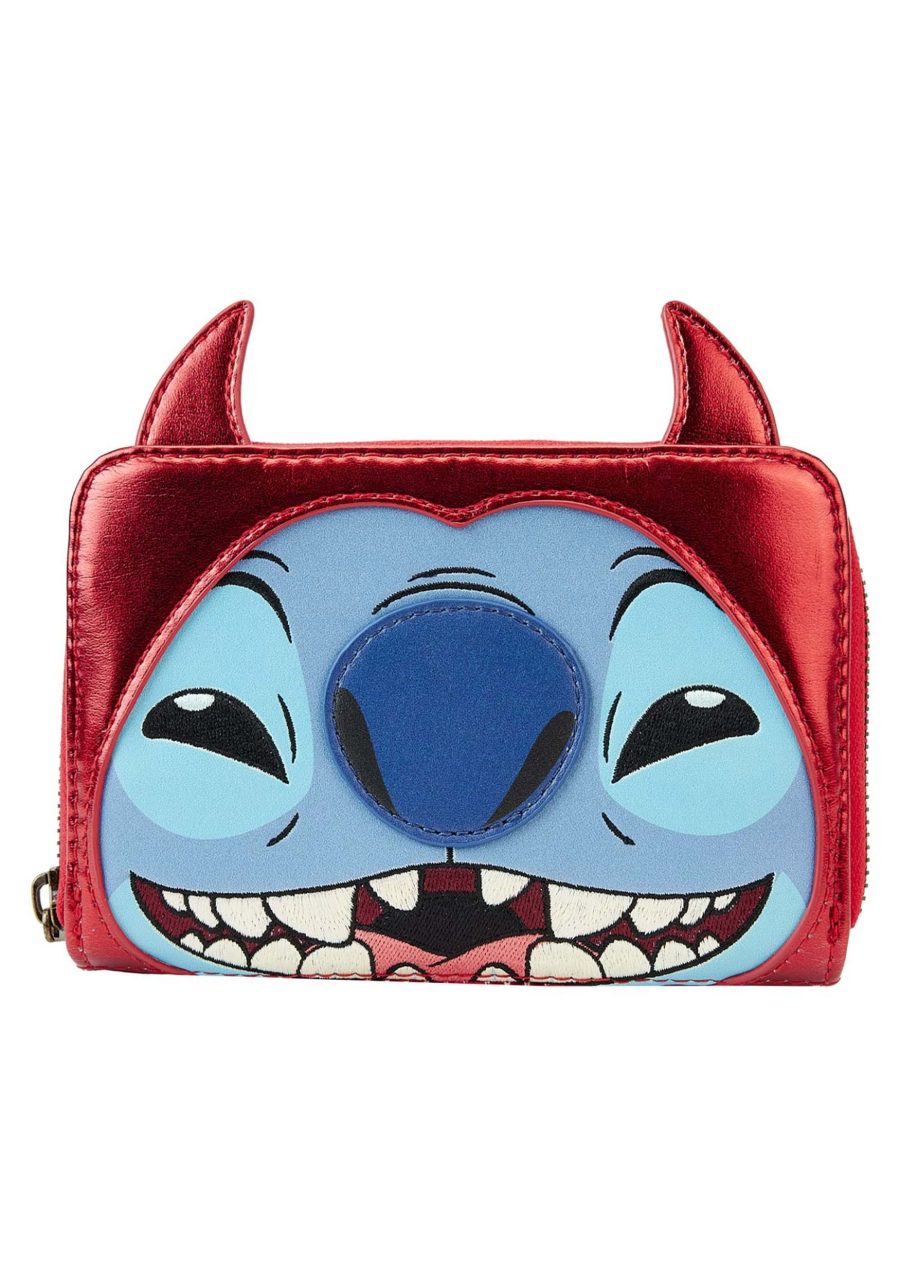 Loungefly Disney Stitch Devil Cosplay Zip Wallet