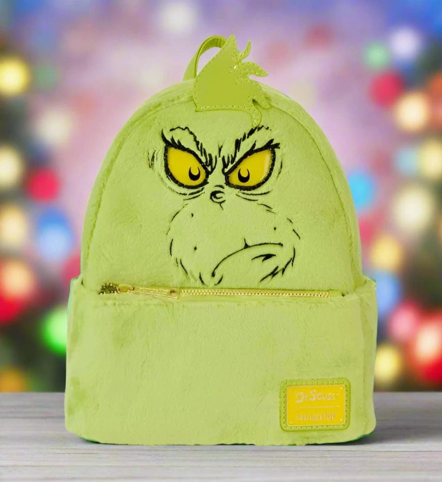 Loungefly Dr Seuss Plush Grinch Light Up Cosplay Mini Backpack