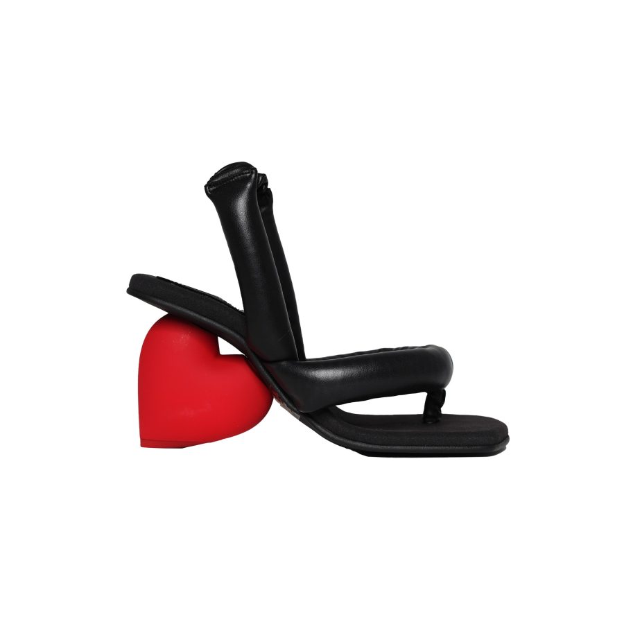 Love Heel in Black/Red