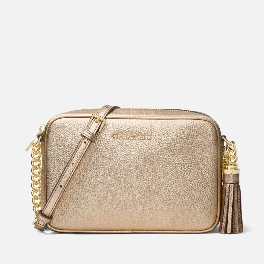 MICHAEL Michael Kors Women's Jet Set Medium Camera Bag - Pale Gold