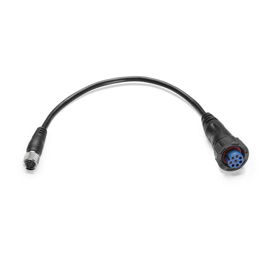 MINN KOTA 1852074 Trolling Motor Sonar Adapter Cable; MKR-US2-14; Use To Connect Garmin Fishfinder With Universal Sonar 2 Transducer; Garmin 8-Pin; 10.5 Inch Length; Shielded And IP68-Rated Waterproof