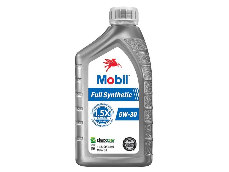 MOBIL 125195 Full Synthetic Motor Oil 5W-30, 1 Quart (Case of 6)