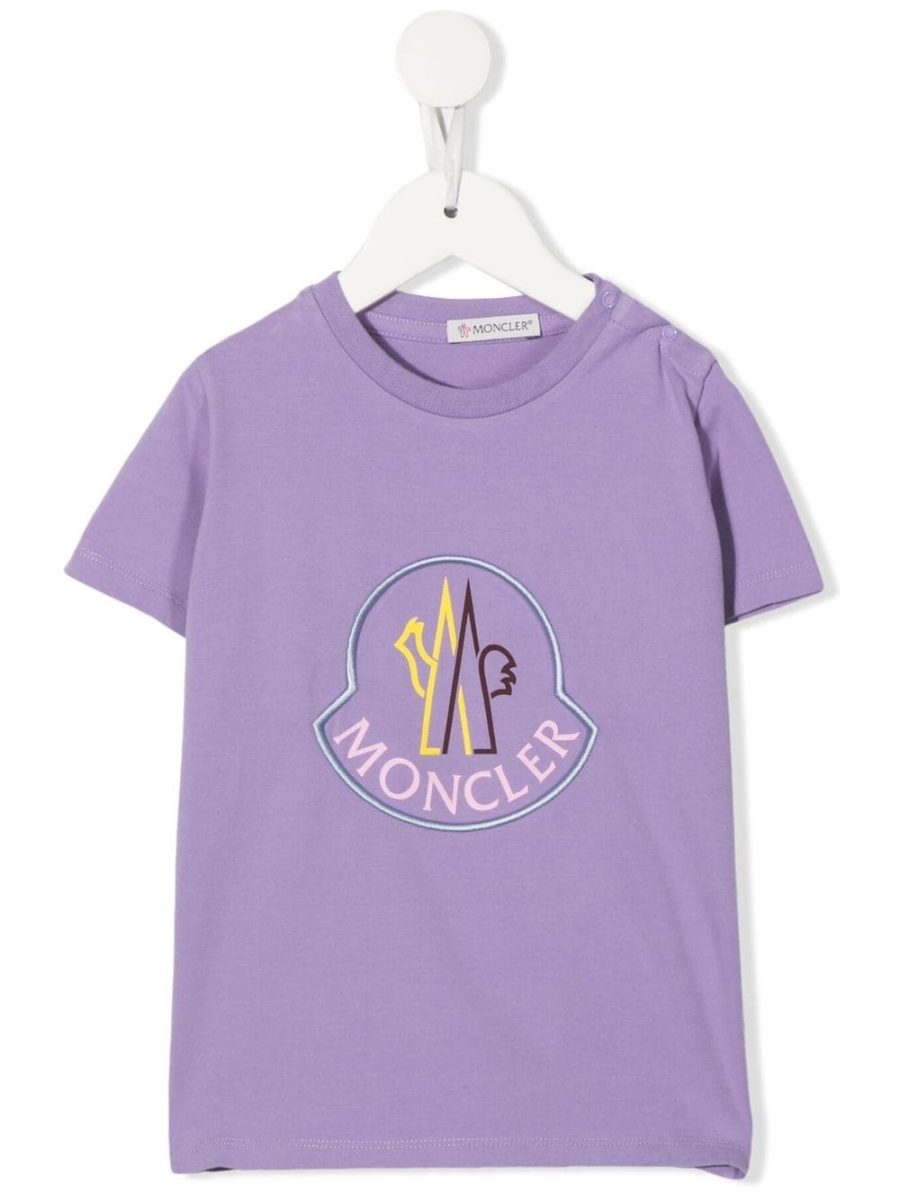 MONCLER BABY Logo T-Shirt Milk Lilac