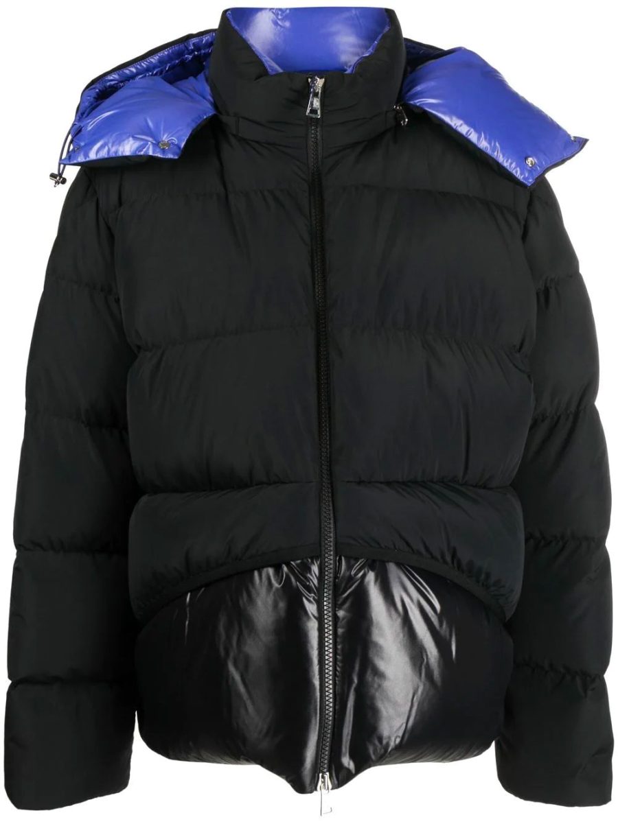 MONCLER GENIUS X 2 MONCLER 1952 Achill Padded-Design Jacket Black Charcoal