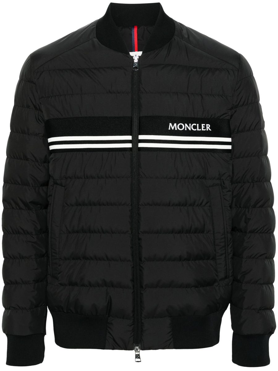 MONCLER Mounier Quilted Bomber Jacket Black