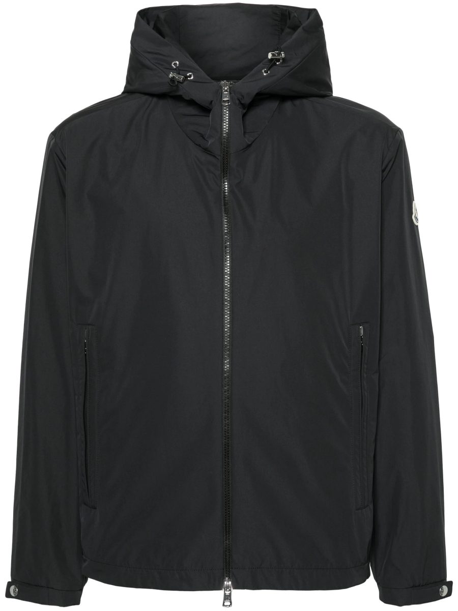 MONCLER Traversier Logo Patch Hooded Jacket Black