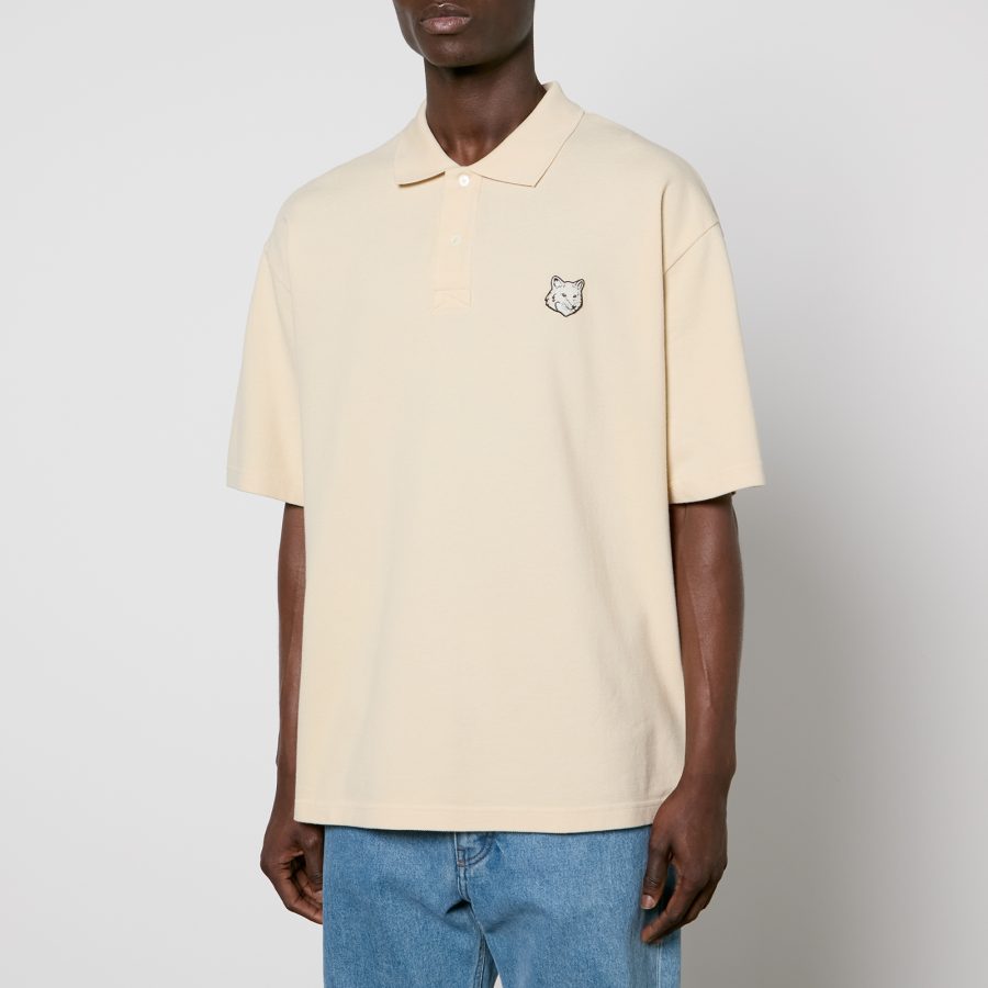 Maison Kitsuné Bold Fox Head Patch Polo Shirt - S