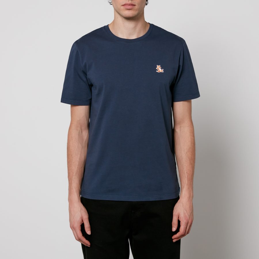 Maison Kitsuné Chillax Fox Patch Cotton-Jersey T-Shirt - L