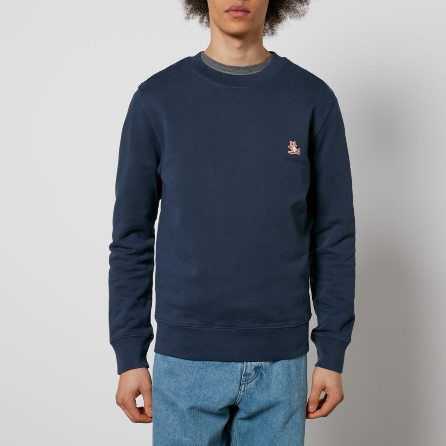 Maison Kitsuné Chillax Patch Cotton-Jersey Sweatshirt - XL