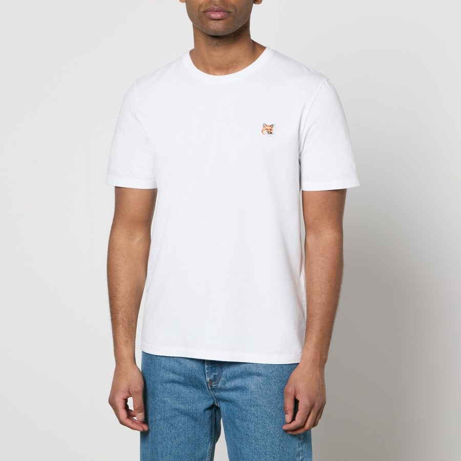 Maison Kitsuné Cotton-Jersey Fox Head Patch T-Shirt - M