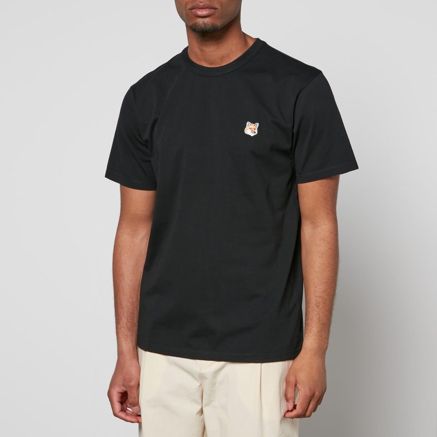 Maison Kitsuné Cotton-Jersey Fox Head Patch T-Shirt - M