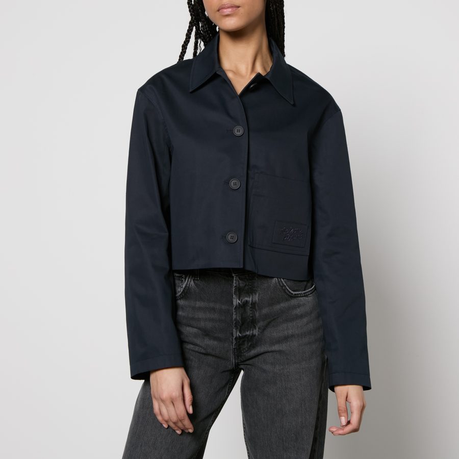 Maison Kitsuné Embroidered Cotton-Twill Cropped Jacket - S