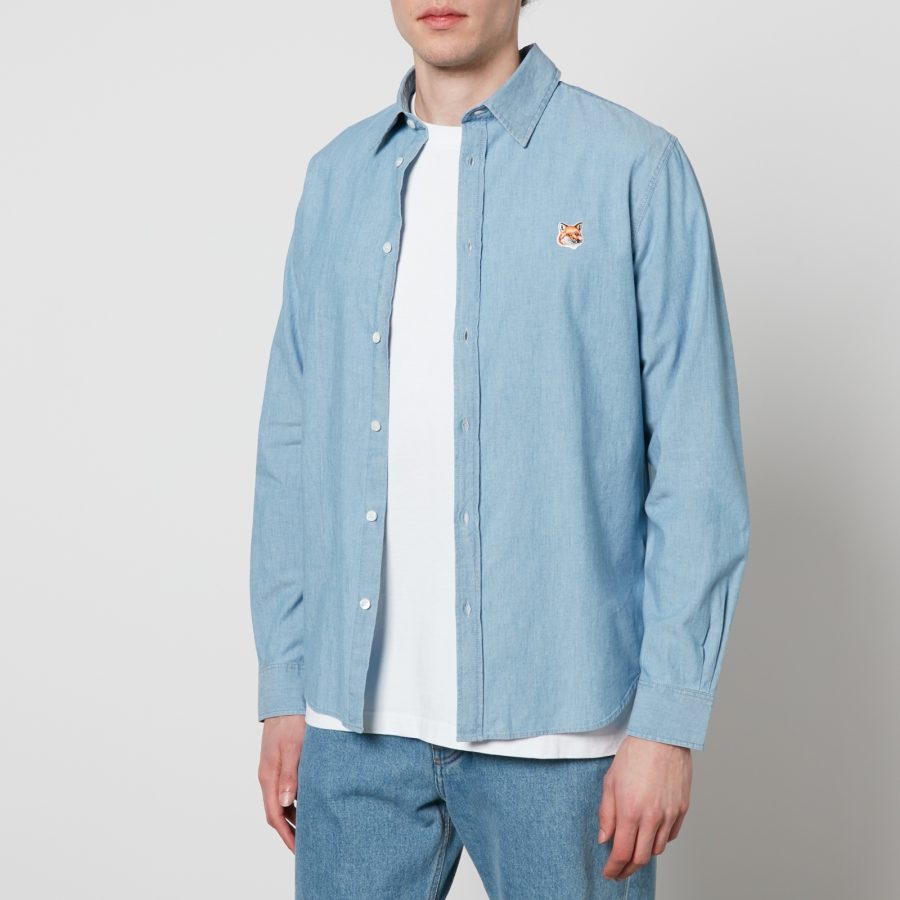 Maison Kitsuné Fox Head Classic Cotton Shirt - 40/16 Inches