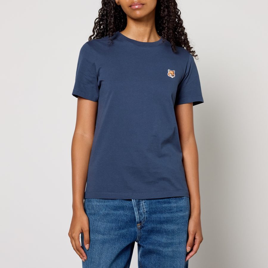 Maison Kitsuné Fox Head Cotton-Jersey T-Shirt - S