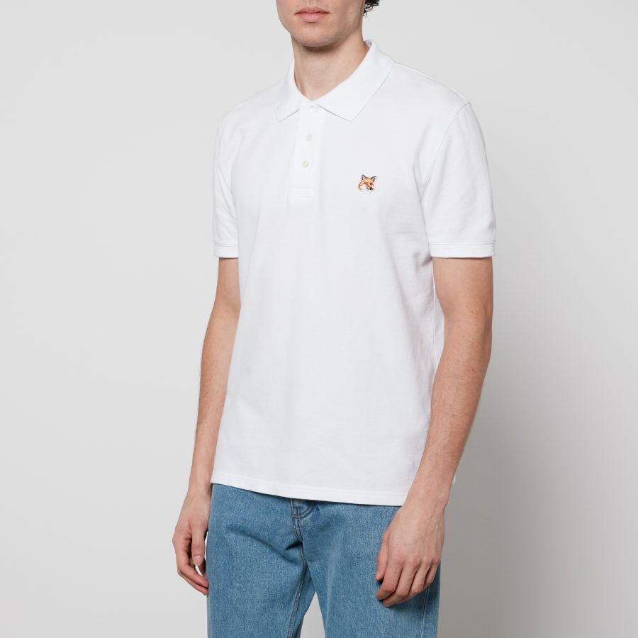 Maison Kitsuné Fox Head Cotton-Piqué Polo Shirt - XXL