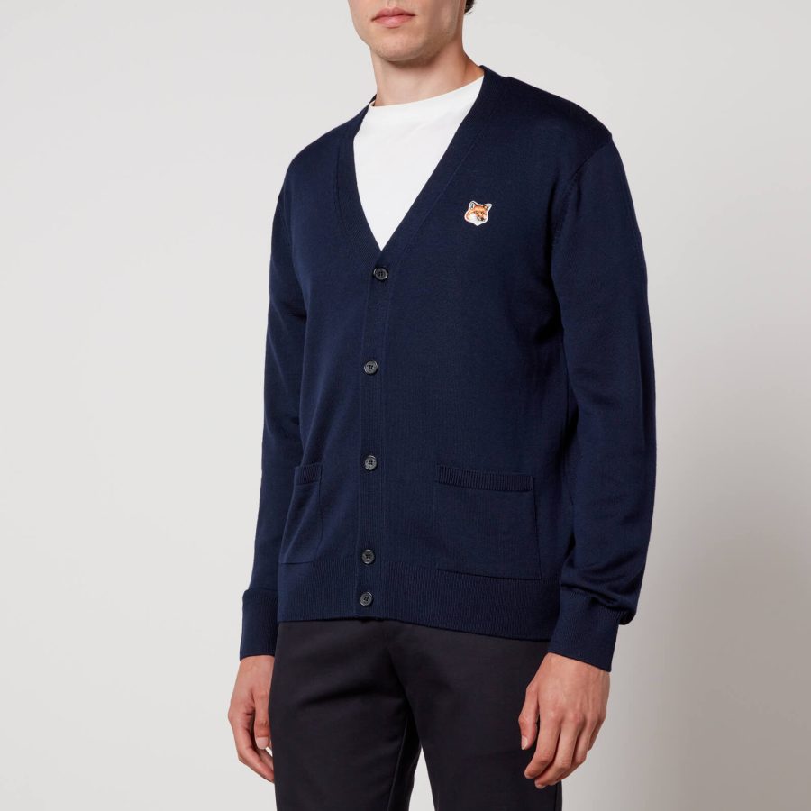 Maison Kitsuné Fox Head Wool Cardigan - S