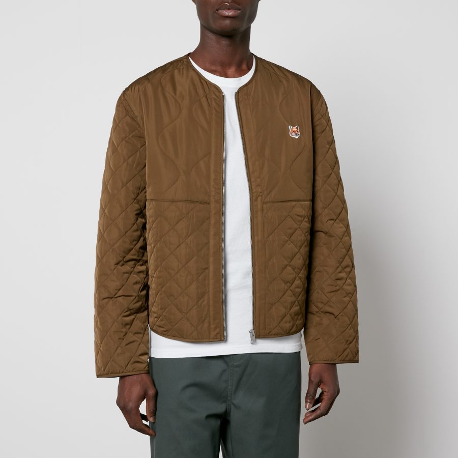 Maison Kitsuné Institutional Fox Head Quilted Shell Jacket - S