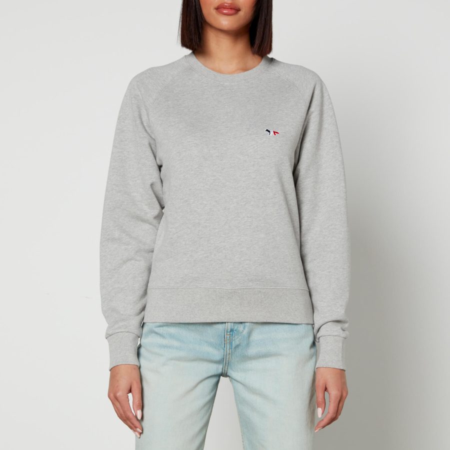 Maison Kitsuné Logo-Appliquéd Cotton-Jersey Sweatshirt - XS