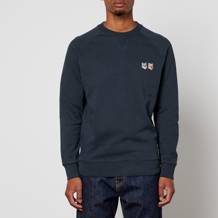 Maison Kitsuné Men's Double Fox Head Patch Sweatshirt - Anthracite - S