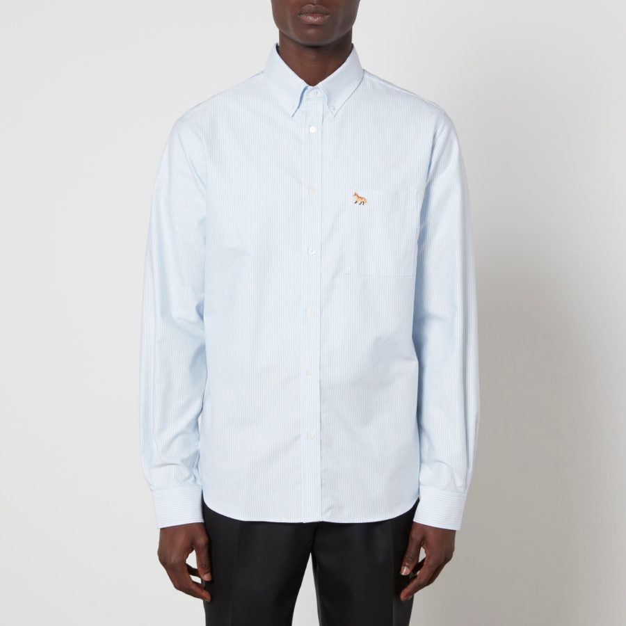 Maison Kitsuné Striped Cotton Oxford Shirt - 41/L