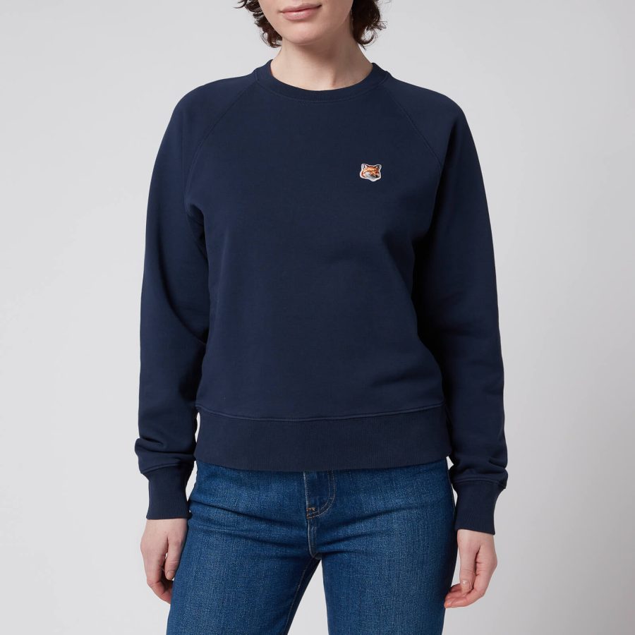 Maison Kitsuné Women's Fox Head Patch Sweatshirt - Navy - M