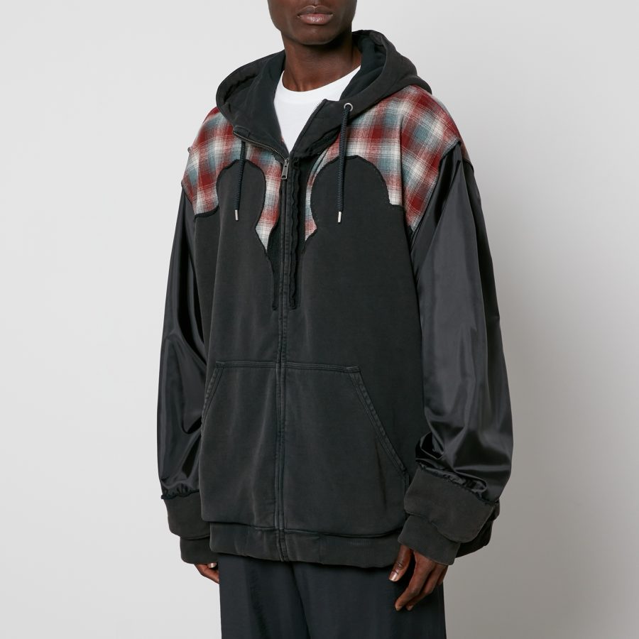 Maison Margiela Pendleton Wool and Cotton-Jersey Jacket - S