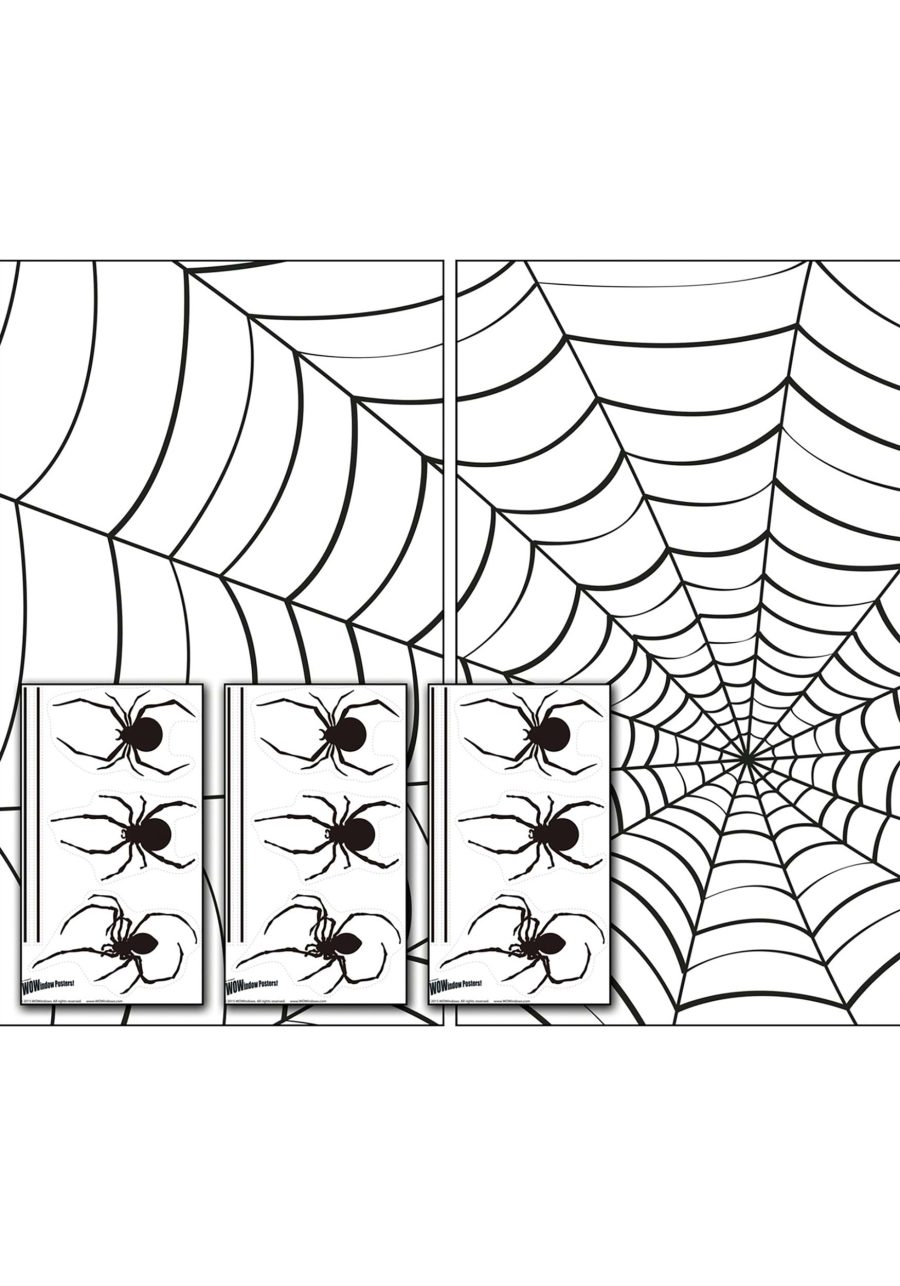 Make a Scene Spider Stickers & Webs Decoration