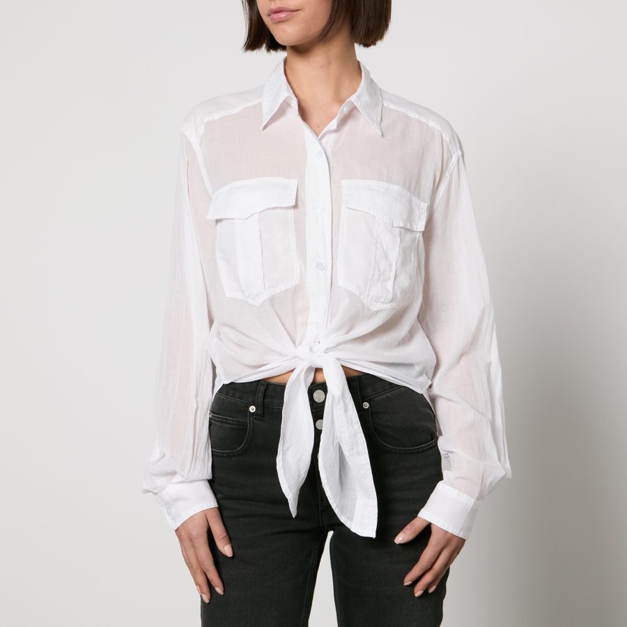 Marant Etoile Nath Cotton-Gauze Wrap Shirt - FR 40/UK 12