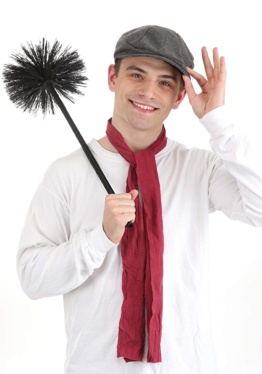 Mary Poppins Bert Hat, Scarf & Brush Costume Kit