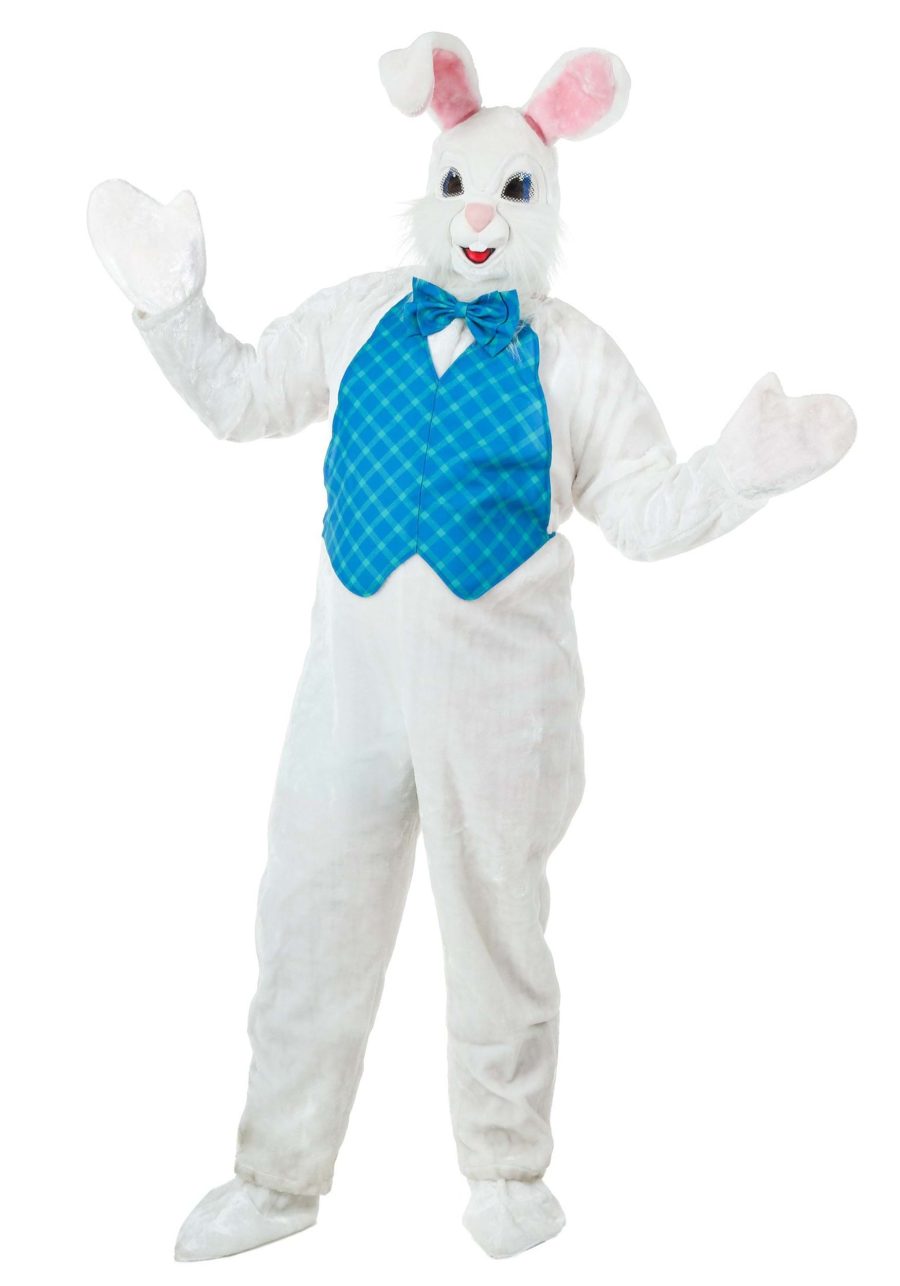 Mascot Happy Easter Bunny Costume for Adults