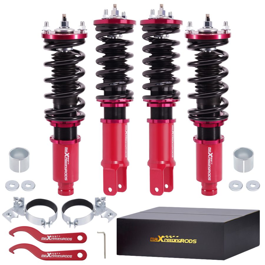 Maxpeedingrods Full Assembly Coilovers Adjust Damper Shock Absorbers for Honda CR-X del Sol 1992-1995 EG lowering kit