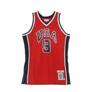 Men's Basketball Tank Top Nba Authentic Jersey Hardwood Classics No 9 Michael Jordan 1984 Team USA