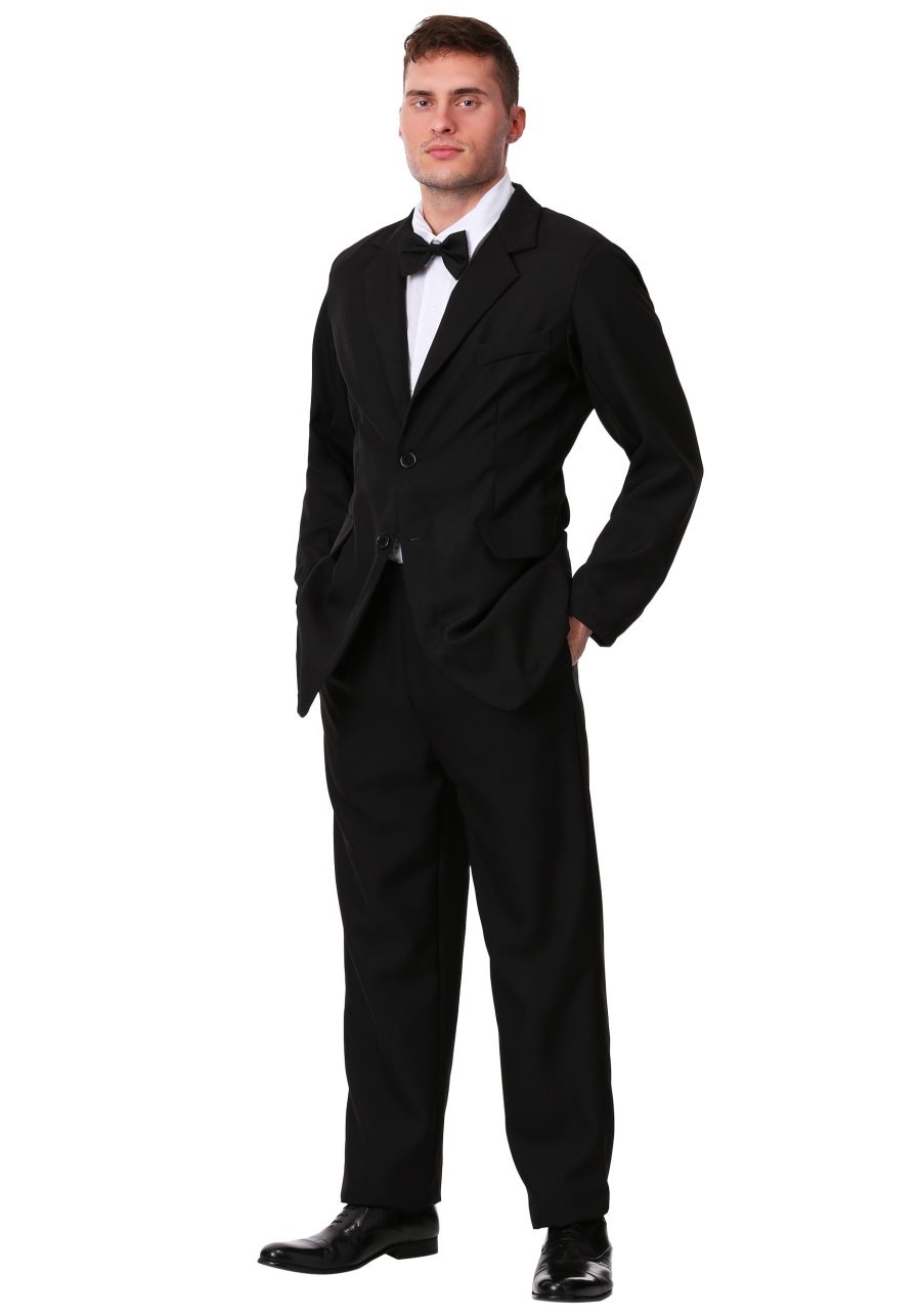 Mens Black Suit Costume