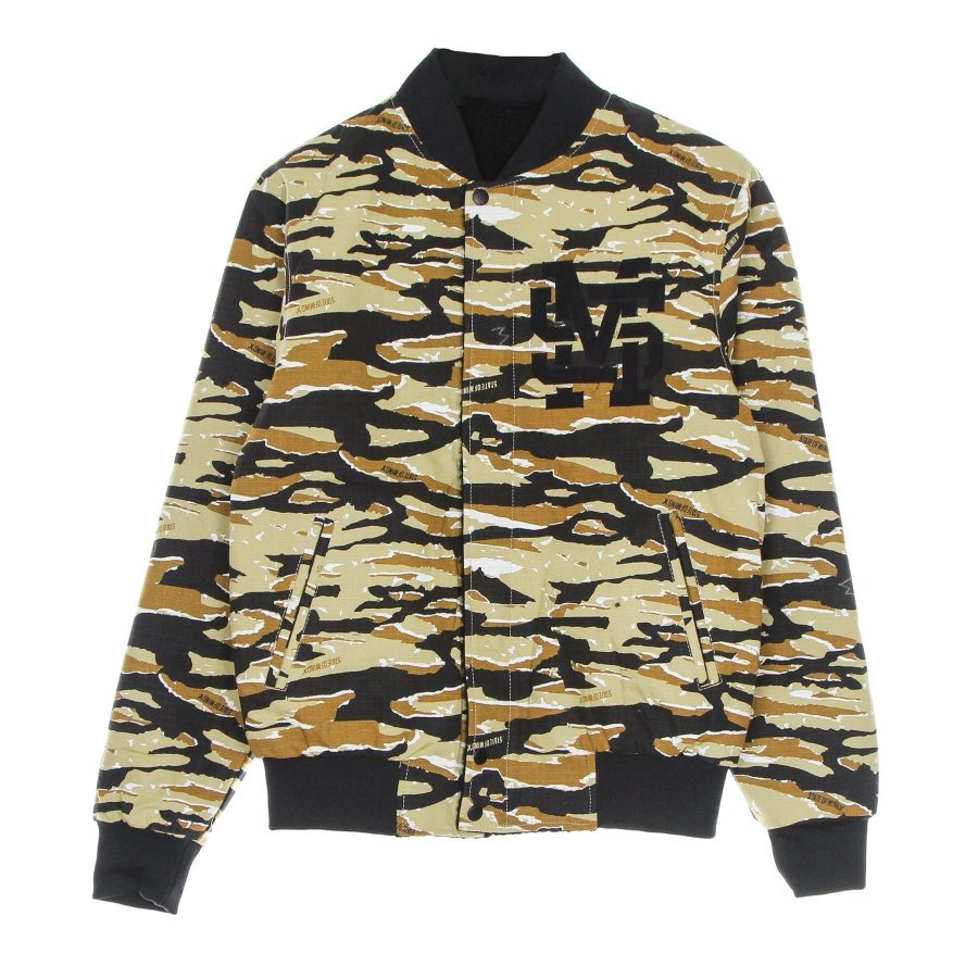 Men's Bomber Jacket Retrofuture Reversible Jacket Camouflage