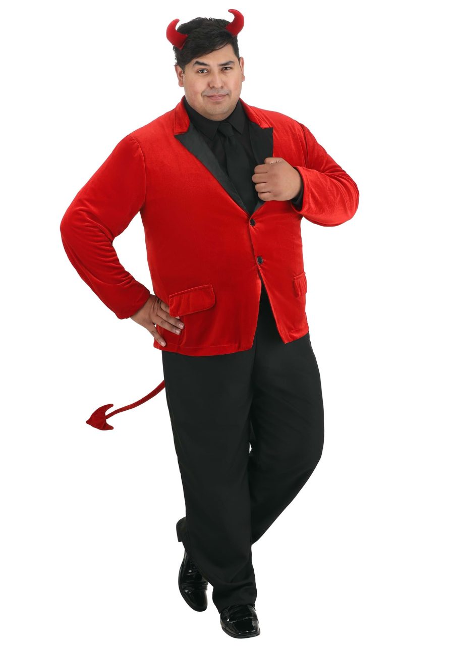 Men's Dashing Devil Plus Size Costume