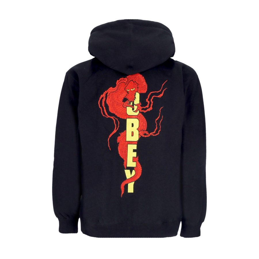 Men's Dragon Zip Hood Fleece Black