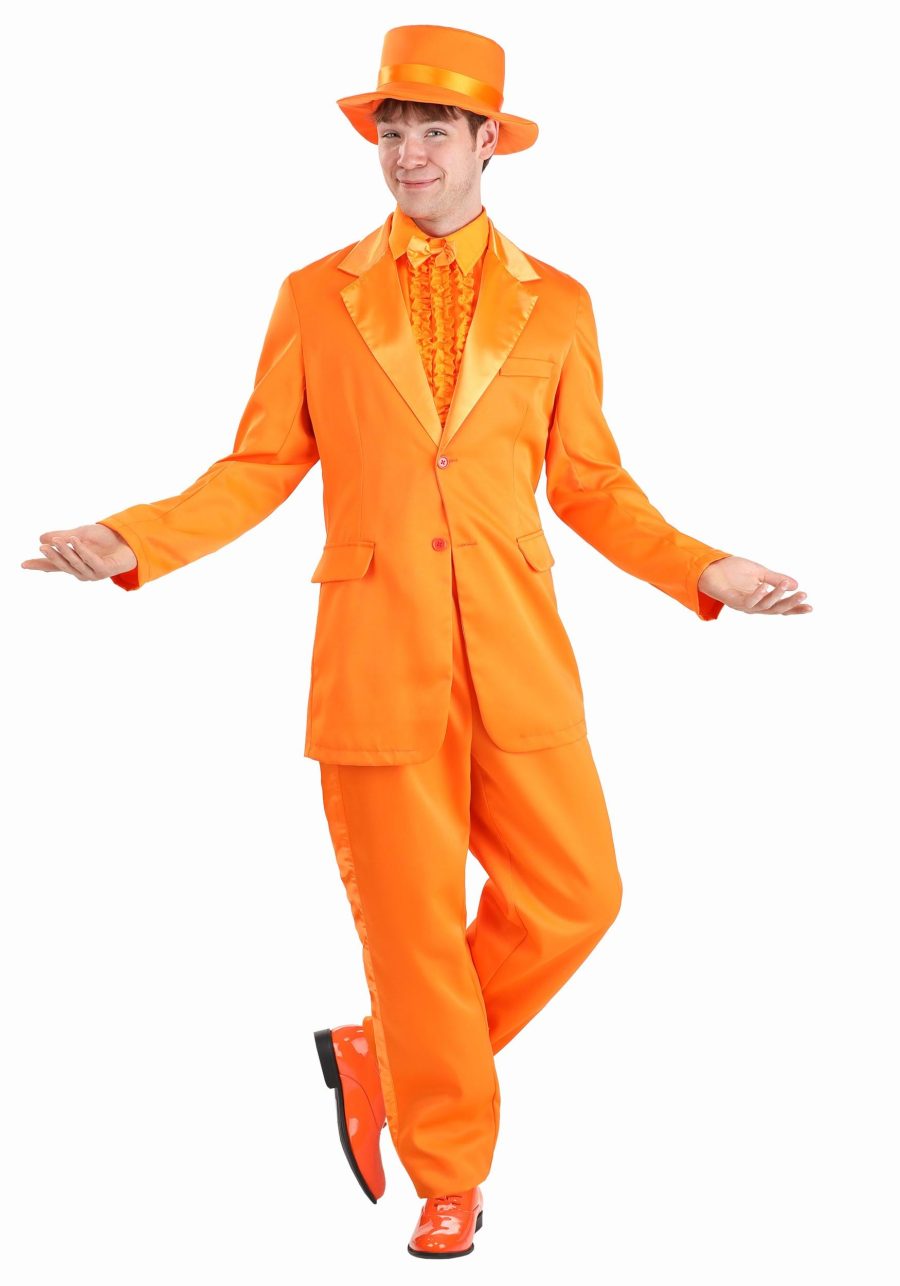 Men's Orange Tuxedo Costume