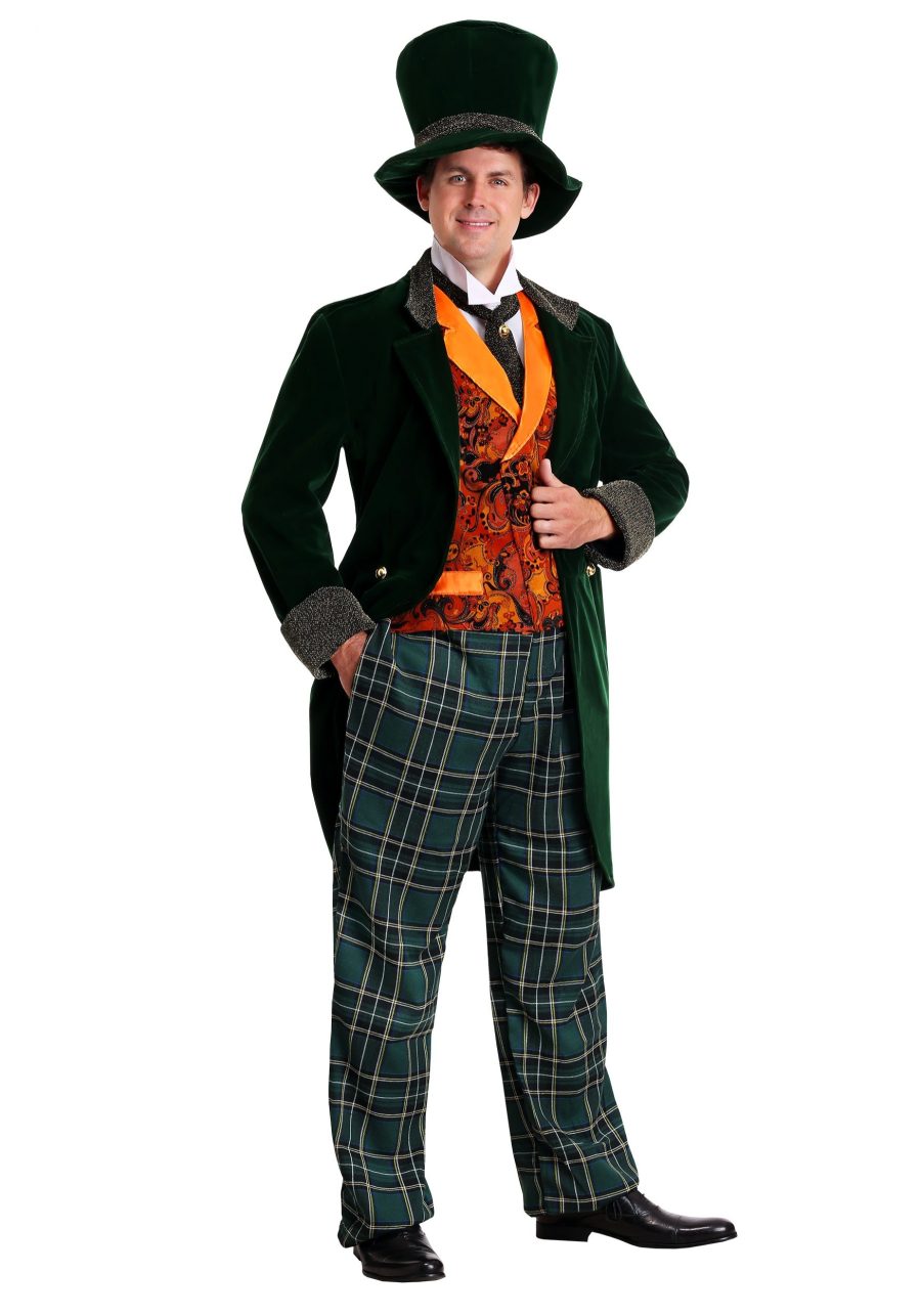 Men's Plus Size Deluxe Mad Hatter Costume