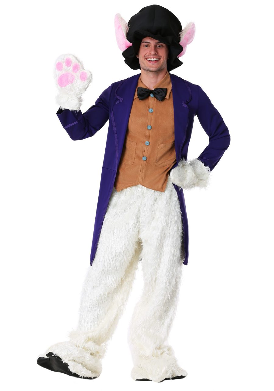 Men's Plus Size White Rabbit Costume