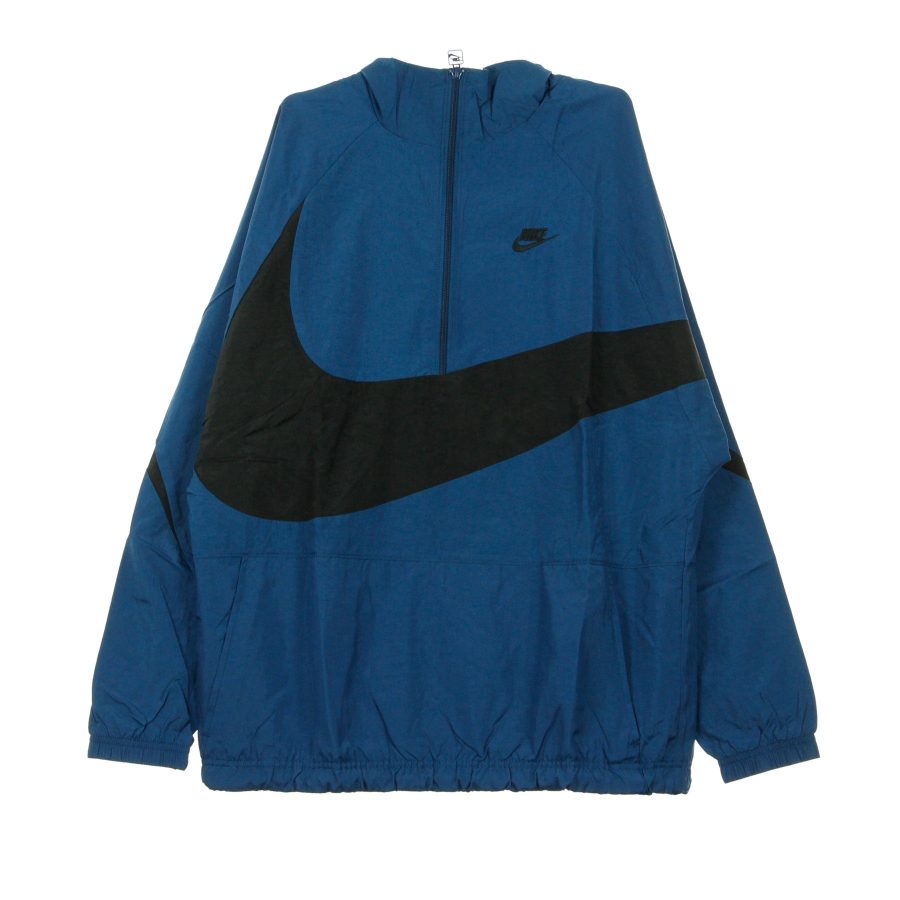 Men's Removable Windbreaker Vw Swoosh Wvn Hlfzip Jkt Blue Force/black/blue Force/black