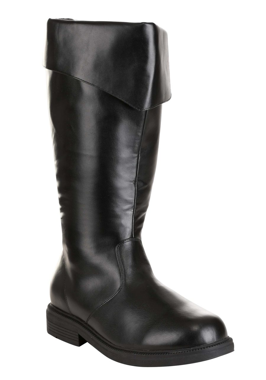 Men's Tall Black Costume Boots