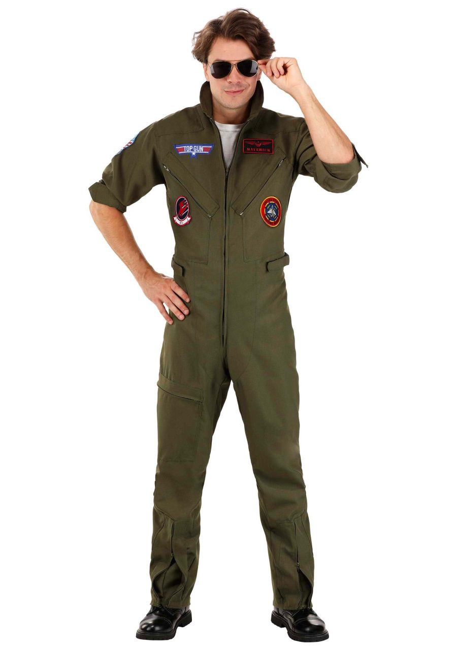 Men's Top Gun Premium Flight Suit Costume