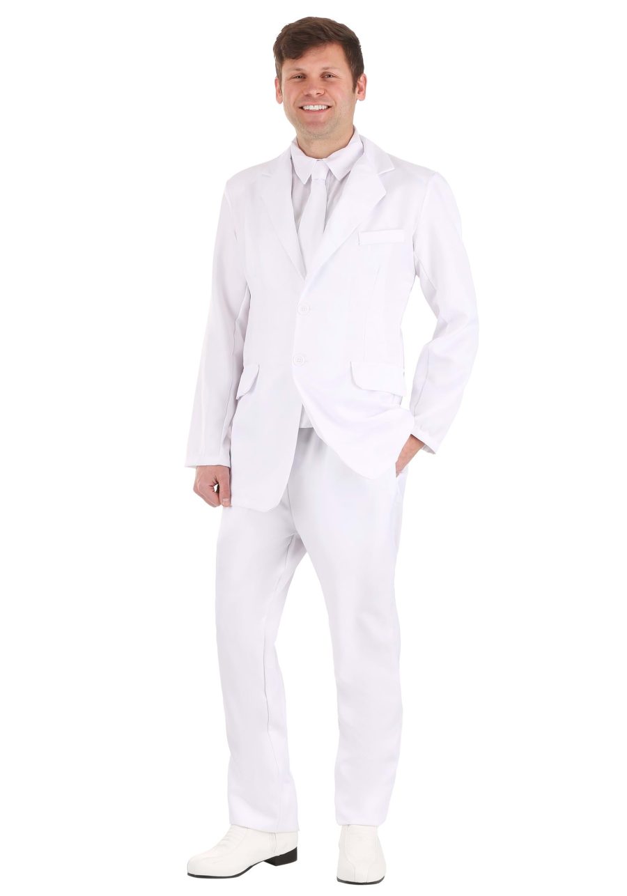 Men's White Suit Costume