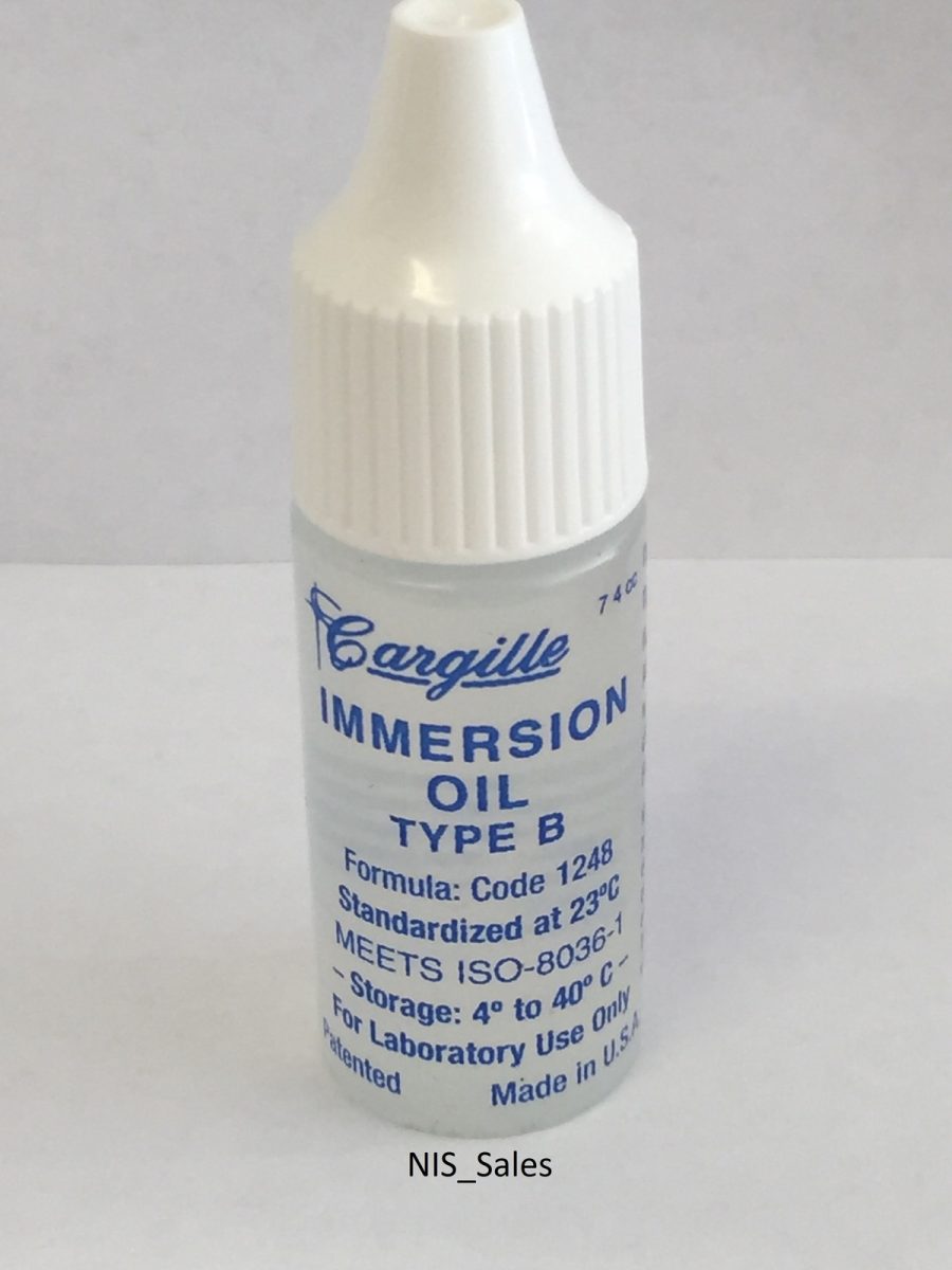 Microscope Immersion Oil Type B High Viscosity 1/4 ounce