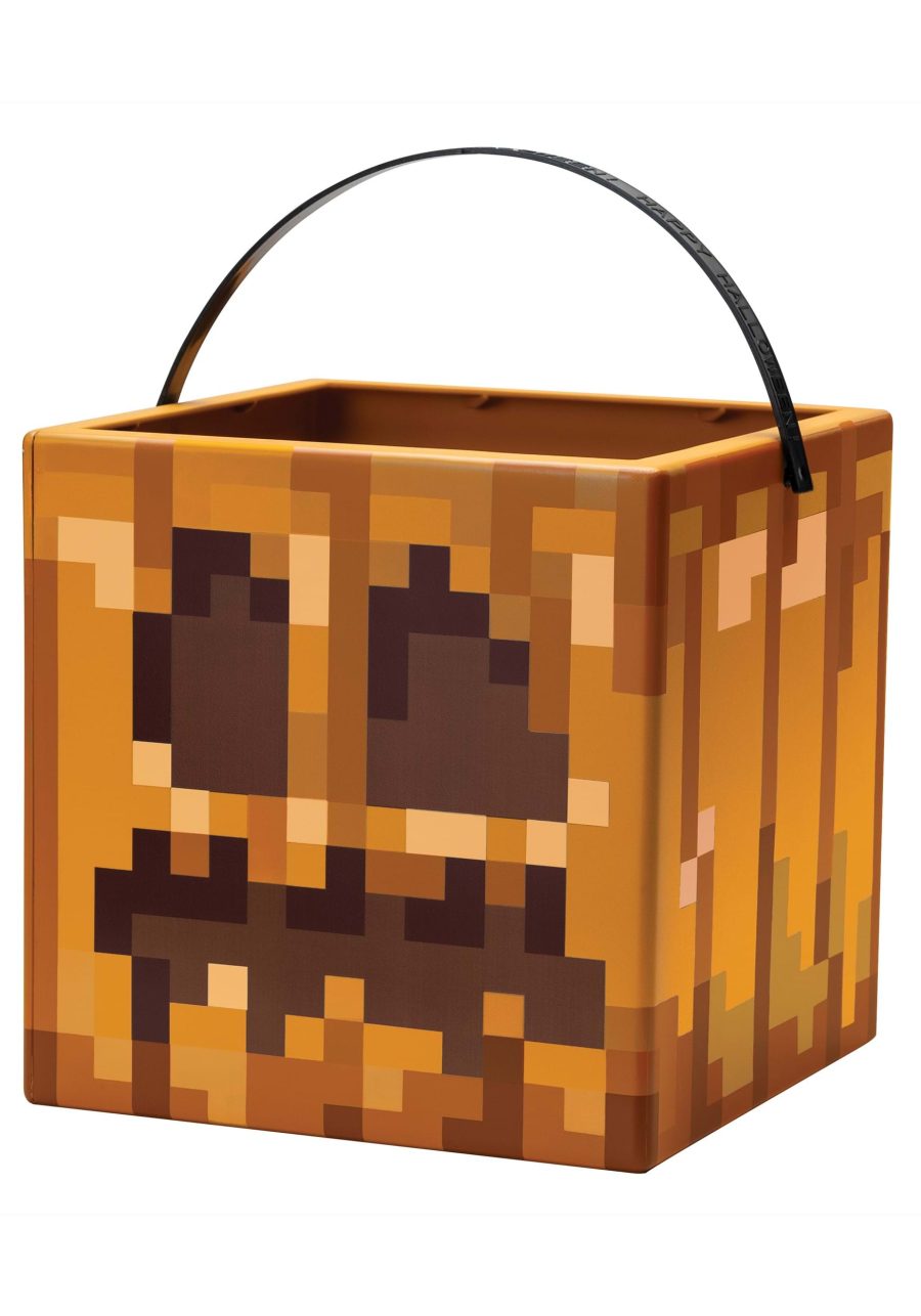 Minecraft Jack O'Lantern Treat Pail