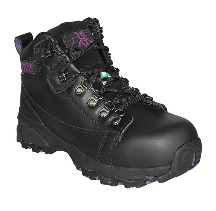 Moxie Trades Vegas Black - MT50121 - Women's 4" Waterproof Aluminum Toe Slip Resistant Work Hiking Boot